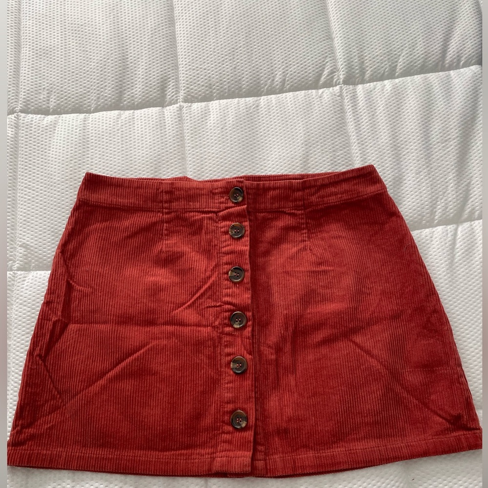 Mini corduroy skirt